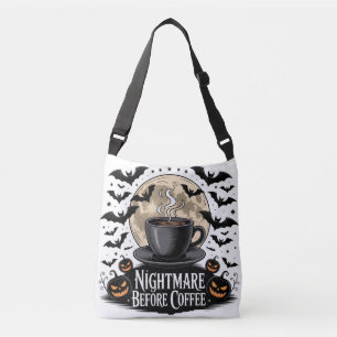 Nightmare Before Coffee Halloween Crossbody Tas