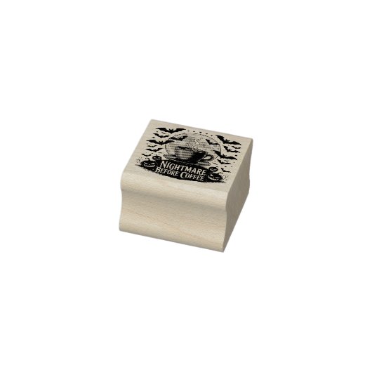 Nightmare Before Coffee Halloween Rubberstempel (Stempel)