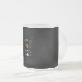 nightmare before coffee matglas koffiemok (Voorkant rechts)