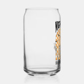 "Nightmare Before Coffee" Retro Skelet Drink Blikvorm Glas (Rechts)