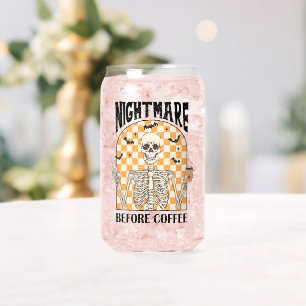 "Nightmare Before Coffee" Skeleton rétro Boire