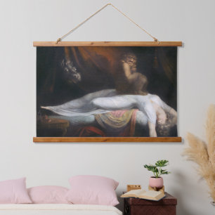 Nightmare beroemd gemaakt door Henry Fuseli Gothic Hangend Wandkleed