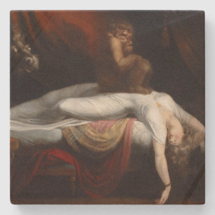 Nightmare beroemd gemaakt door Henry Fuseli Gothic Stenen Onderzetter