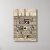 Nightmare Factory Weird Horror Art Canvas Afdruk (Voorkant)