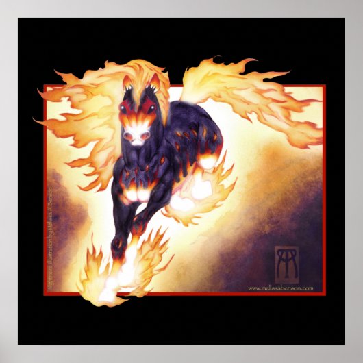 Nightmare on Black Poster (Voorkant)