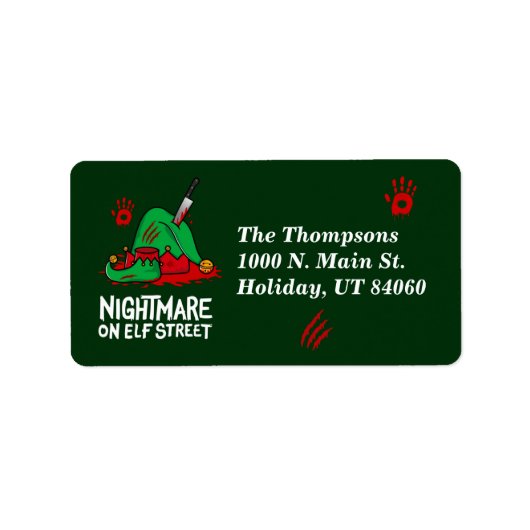 Nightmare on Elf Street / Return Address Labels (Voorkant)
