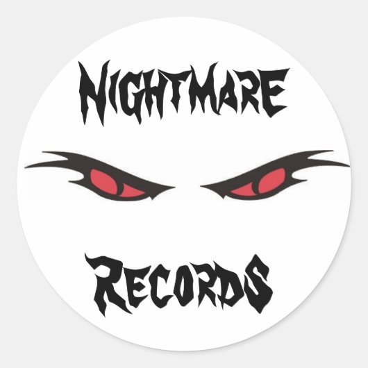 Nightmare Records logo sticker Blad (Voorkant)