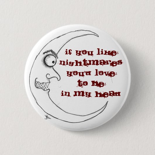 Nightmare Ronde Button 5,7 Cm (Voorkant)