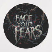 Nightmare Spider - Dark Horror Illustratie Labels (Design 1)