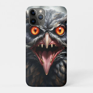 Nightmare Wings: The Fanged Vampire Owl is een Ame iPhone 11 Pro Hoesje