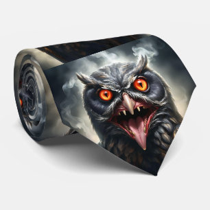 Nightmare Wings: The Fanged Vampire Owl is een Ame Stropdas