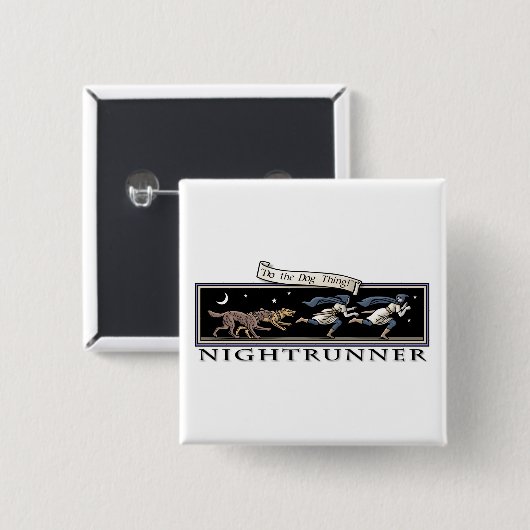 Nightrunner Square Button (Voorkant /achterkant)