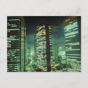 Nightscape, Shinjuku, Tokyo, Japan Briefkaart