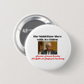 NightTime met Joe Biden Ronde Button 5,7 Cm (Voorkant /achterkant)