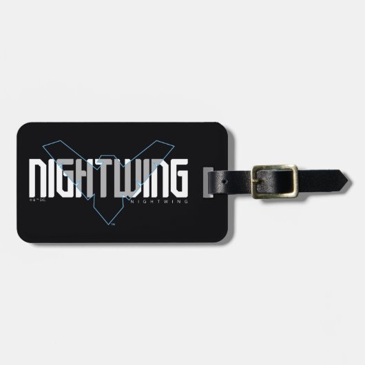 Nightwing Hi-Tech Naam Graphic Bagagelabel (Voorkant horizontaal)