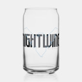Nightwing Hi-Tech Naam Graphic Blikvorm Glas (Voorkant)