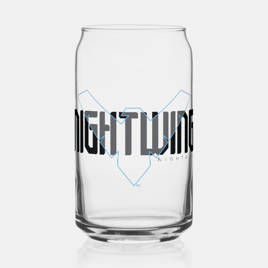 Nightwing Hi-Tech Naam Graphic Blikvorm Glas (Voorkant)
