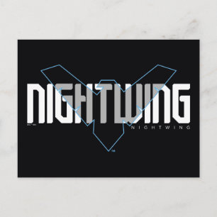 Nightwing Hi-Tech Naam Graphic Briefkaart