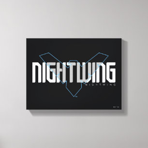 Nightwing Hi-Tech Naam Graphic Canvas Afdruk