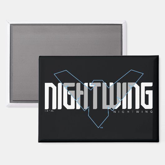 Nightwing Hi-Tech Naam Graphic Magneet (Voorkant / Achterkant)
