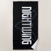 Nightwing Hi-Tech Naam Graphic Strandlaken (Voorkant)