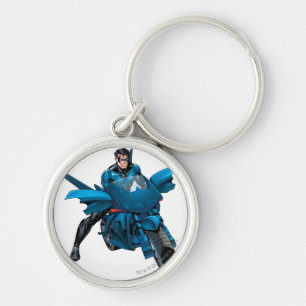 Nightwing op de fiets sleutelhanger