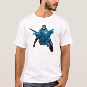 Nightwing op de fiets t-shirt