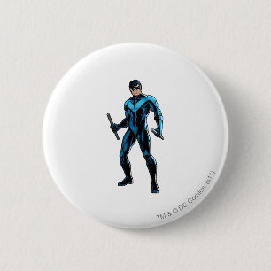 Nightwing Stands Ronde Button 5,7 Cm