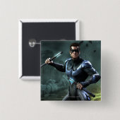 Nightwing Vierkante Button 5,1 Cm (Voorkant /achterkant)