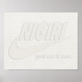 Nigiri Embossed Parody Poster (Voorkant)