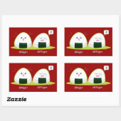 Nigiri Rechthoekige Sticker (Vel)