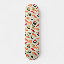 Nigiri Sushi Japan Food Cartoon Patroon Skateboard