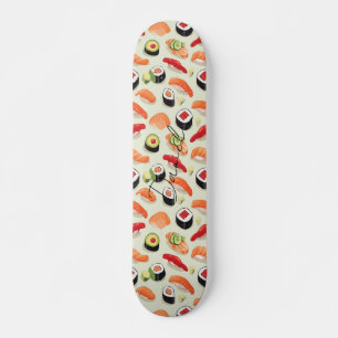 Nigiri Sushi Japan Food Cartoon Patroon Skateboard