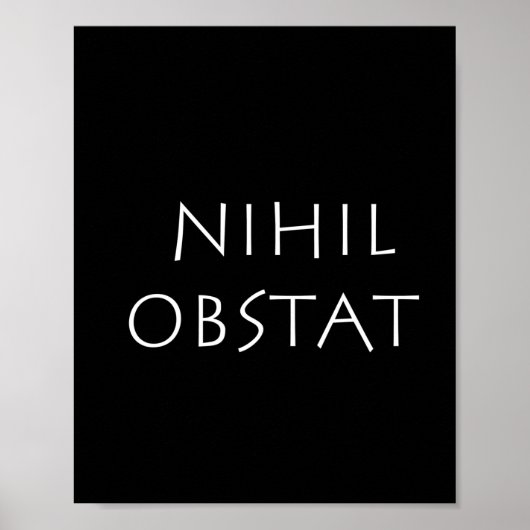 Nihil obstat poster (Voorkant)