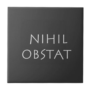 Nihil obstat tegeltje