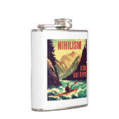 Nihilisme sterft hier door kajakken heupfles (Rechts)