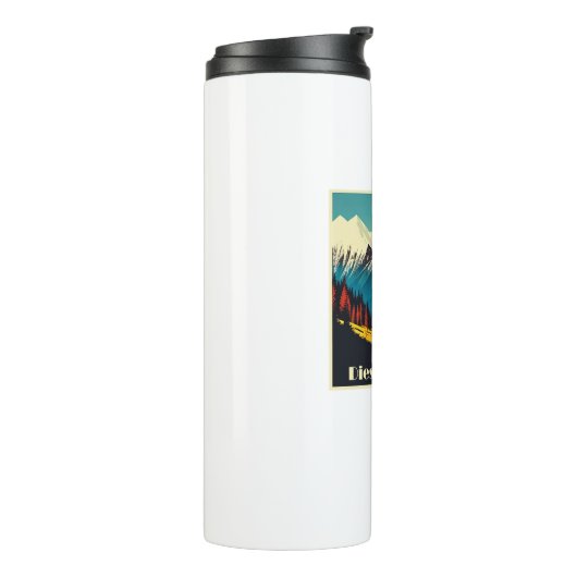 Nihilisme sterft hier op hol thermosbeker (Gedraaid links)