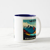 Nihilisme sterft hier op hol tweekleurige koffiemok (Voorkant rechts)