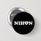 Nihon Love Heart Flag Button (Voorkant /achterkant)