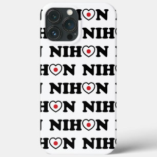 Nihon Love Heart Flag iPhone 13 Pro Max Hoesje