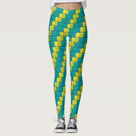 Nihon periodieke tafelpatriottische leggings 11