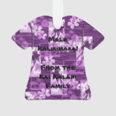 Niihau Island Plumeria hawaïenne Aloha Shirt (dos)