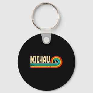 Niihau Surfen Hawaii Hawaiaanse Eilanden Vintage R Sleutelhanger