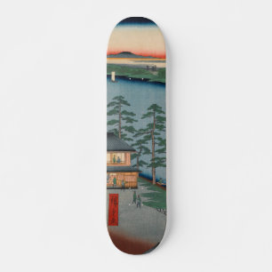 Niijuku Ferry Ukiyo-e Japanse kunst Skateboard