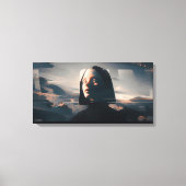 Niji Surreal Art: Hooded Enigma Canvas Afdruk (Voorkant)