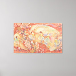 Nijino-Odori: A Rainbow Dance Canvas Afdruk