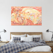 Nijino-Odori: A Rainbow Dance Canvas Afdruk (Insitu (Slaapkamer))