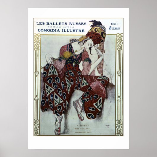 Nijinsky dans La Peri - Ballets Russes Poster (Voorkant)