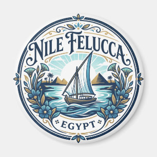 Nijl Felucca-vaartocht, Aswan Egypte Magneet