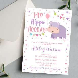 Nijlkalf Babyshower Uitnodiging Dierenthema Uitnod